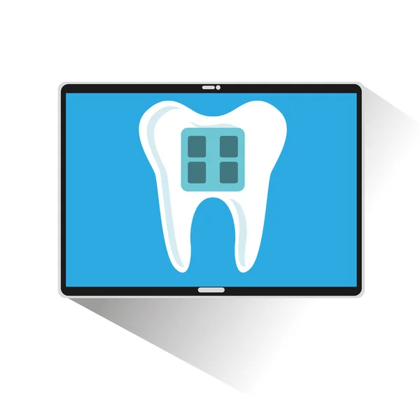 Saúde dentária ícone online —  Vetores de Stock