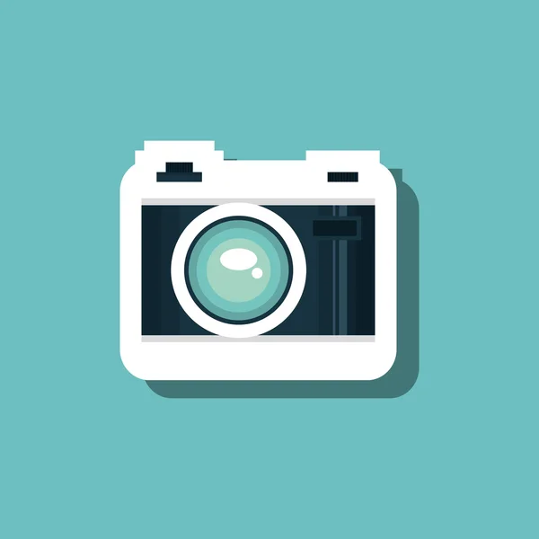 Cestovní fotoaparát fotografie Foto designu — Stockový vektor