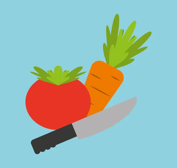 Cozinhar ícone de comida saudável — Vetor de Stock