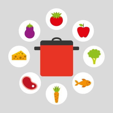 yemek sağlıklı gıda simgesi