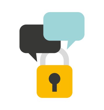 iş güvenlik kavramı düz simgeler