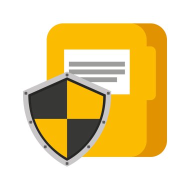 kalkan güvenlik sistemi düz simgesi