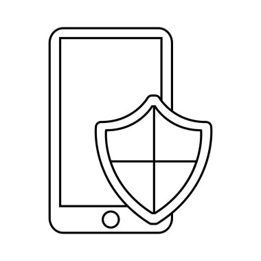 kalkan güvenlik sistemi düz simgesi