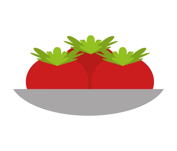 Cocina comida vegetariana icono — Vector de stock