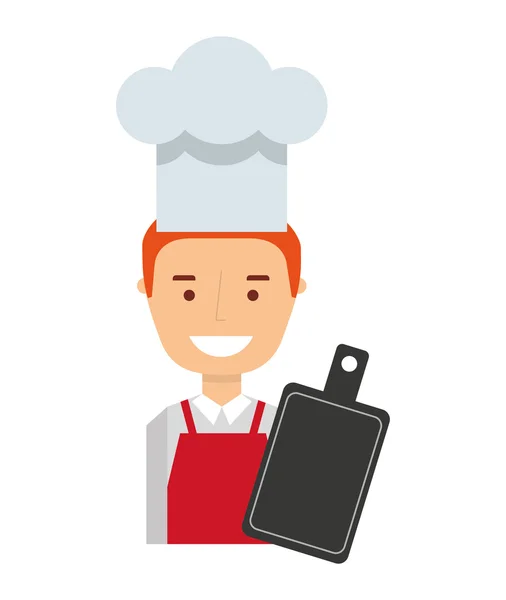 Ikona znaku avatar pracovník šéfkuchař — Stockový vektor