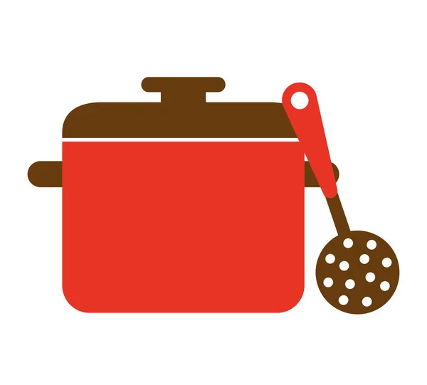 Kitchen equipment utencils icon — Stock Vector