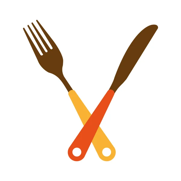 Utensilios de equipo de cocina icono — Vector de stock