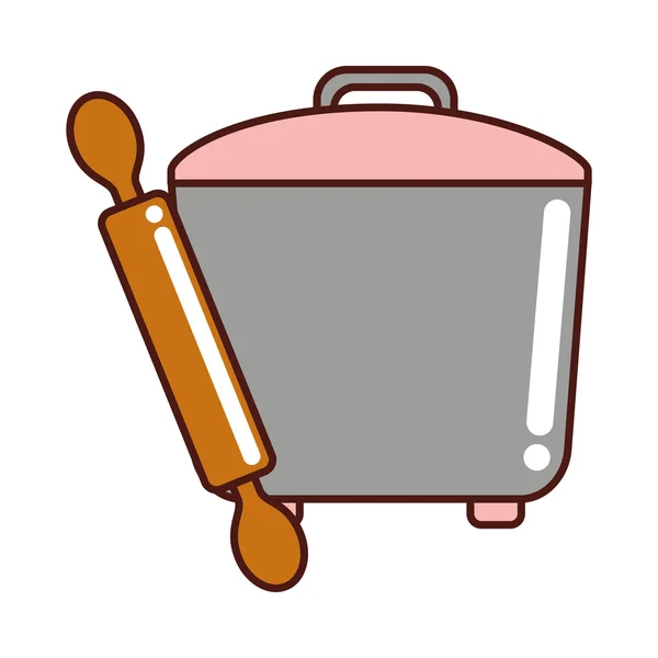 Mutfak ekipmanları tabağını simgesi — Stok Vektör