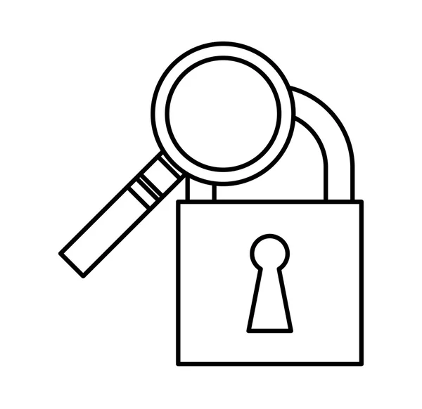 Business Security Konzept flache Symbole — Stockvektor