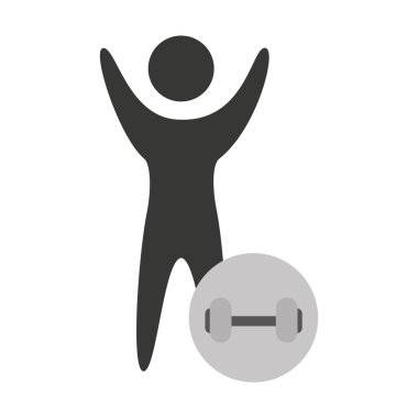 Avatar siluet atlet simgesi