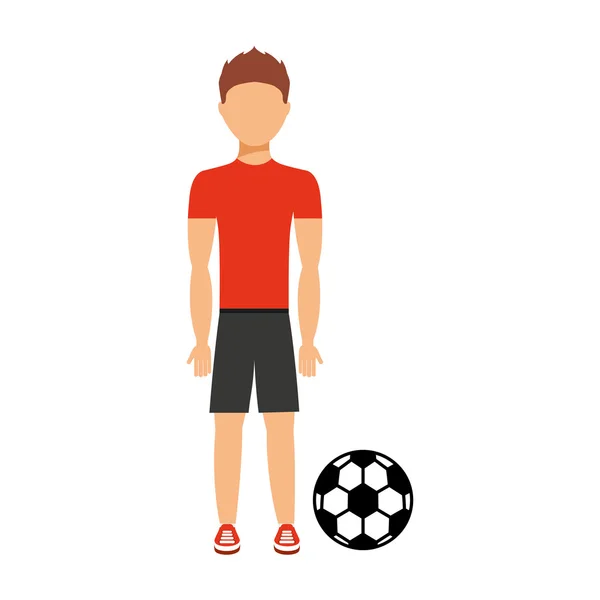 Avatar person athlete icon — Stock Vector