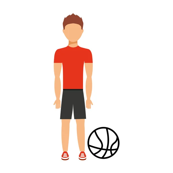 Icono de atleta persona avatar — Vector de stock