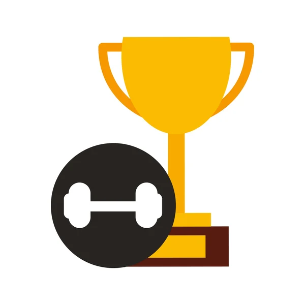 Trophy cup vinnare sport — Stock vektor
