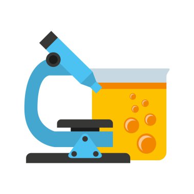 tüp test laboratuvarı deney simgesi