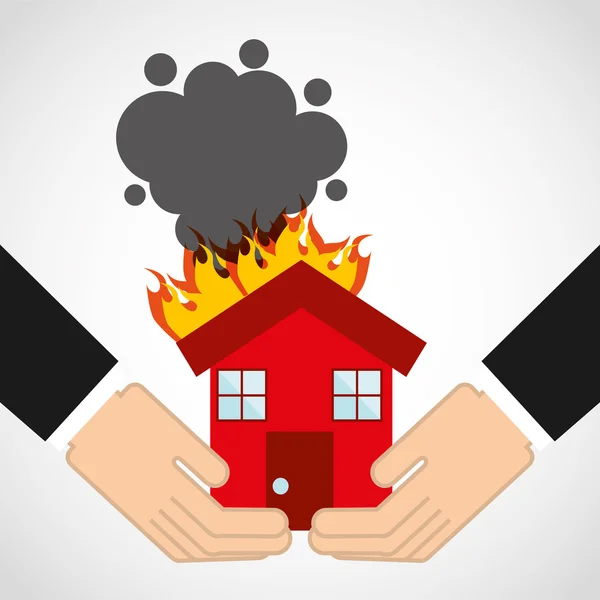 Casa seguro propriedade conceito ícone — Vetor de Stock