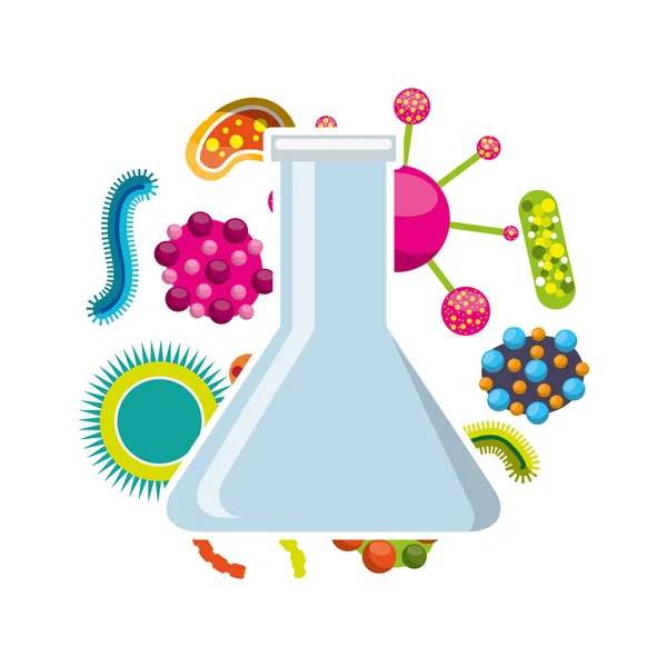 Tube test laboratory experiment icon — Stock Vector