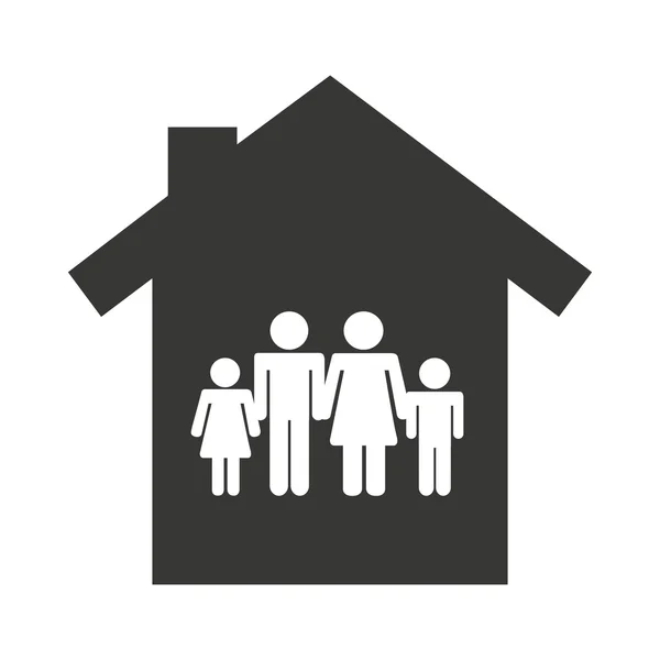 家庭保险概念图标 — 图库矢量图片