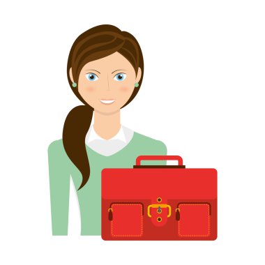 iş simgesi ile işkadını avatar