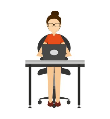 iş simgesi ile işkadını avatar