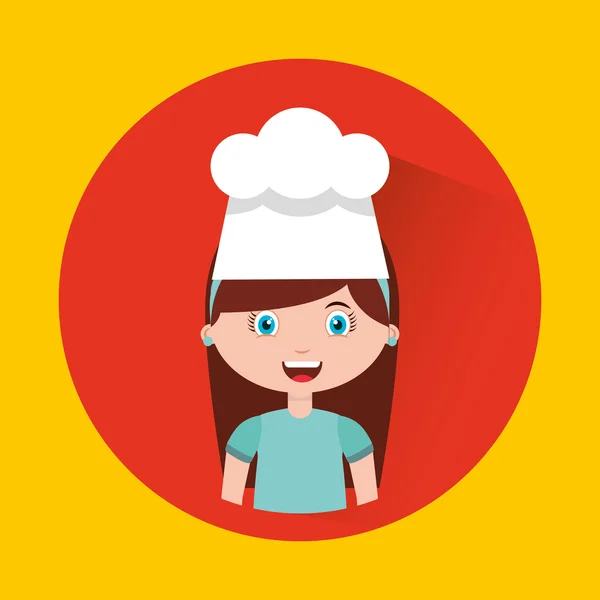 Piccolo menù per bambini chef — Vettoriale Stock