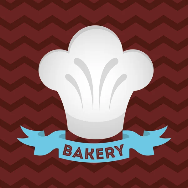 Hat chef bakery shop — Stock Vector