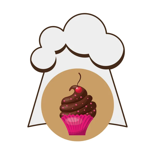 Čepice šéfkuchaře pekárnu — Stockový vektor