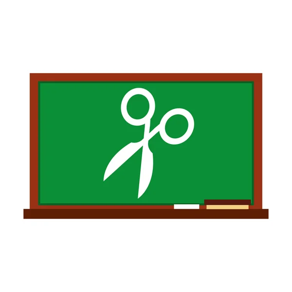 Greenboard okul simgesiyle — Stok Vektör