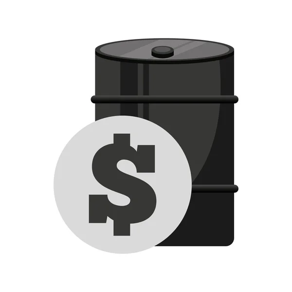 Barril petroluem indústria ícone — Vetor de Stock