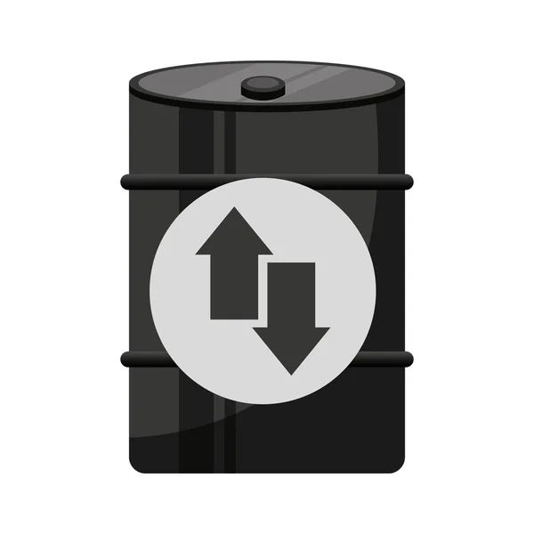 Barril de petróleo icono de la industria — Vector de stock