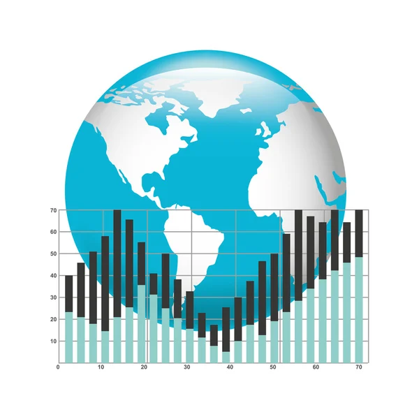 Icono del concepto de estadísticas empresariales — Vector de stock