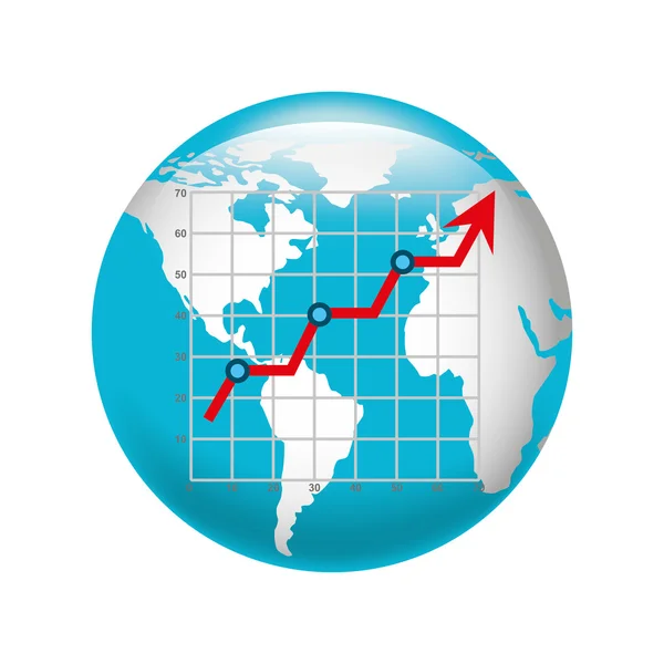 Icono del concepto de estadísticas empresariales — Vector de stock