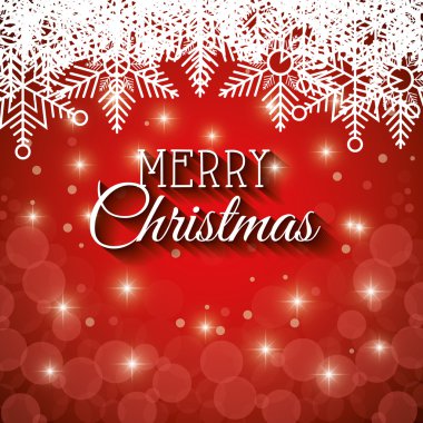 kar tanesi harflerle grafik ile Noel tebrik kartı