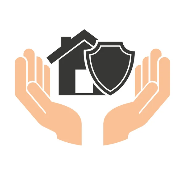 Home insurance property concept icon — Stock Vector