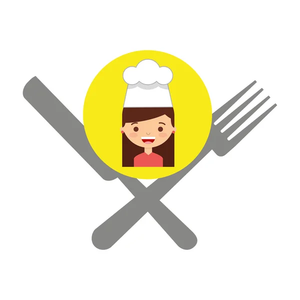 Little chef kids menu — Stock Vector