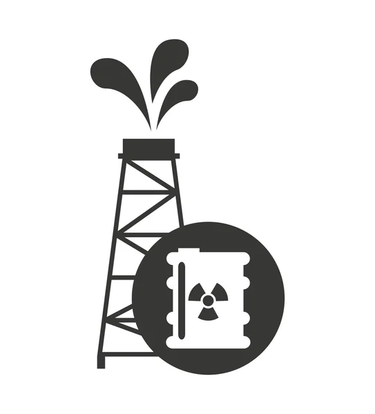 Икона бизнеса нефтяной промышленности — стоковый вектор