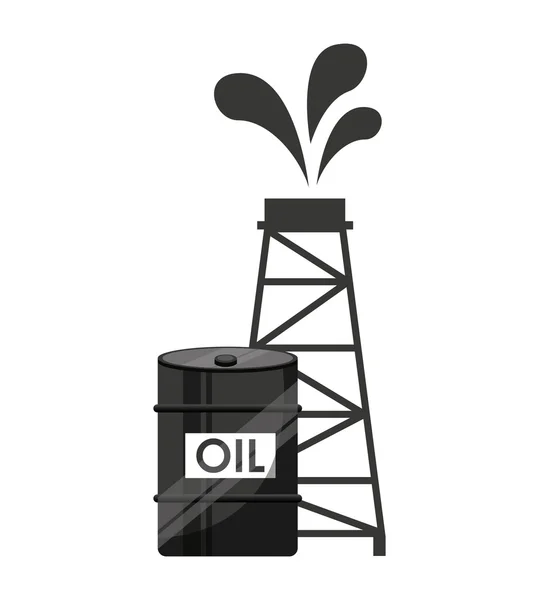 Ícone de negócio da indústria petrolífera — Vetor de Stock