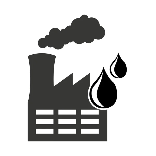 Industrie pétrolière icône d'affaires — Image vectorielle
