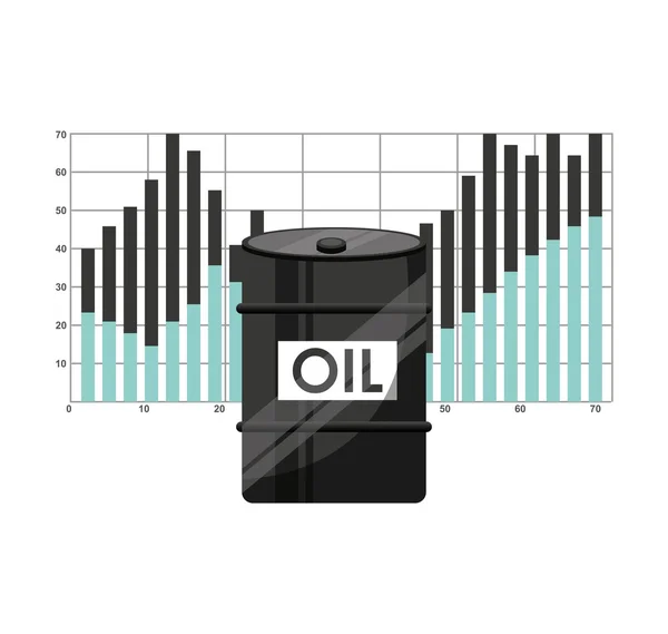 Barril petroluem indústria ícone —  Vetores de Stock