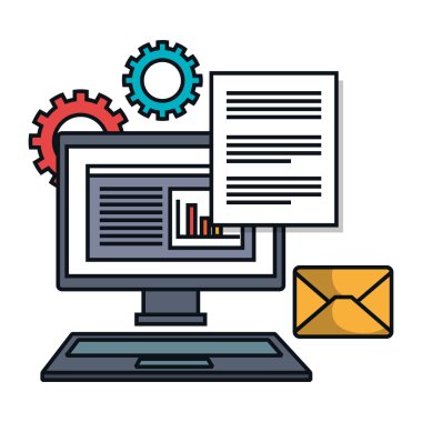 bilgisayar e-posta dosya iş siolated