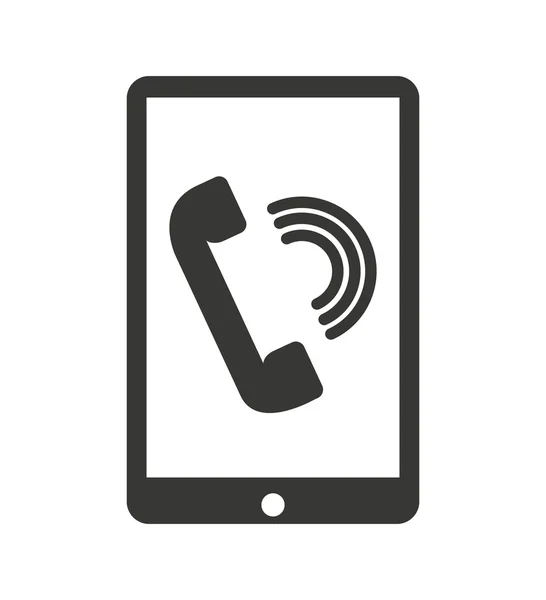 Smartphone s ikony komunikace — Stockový vektor
