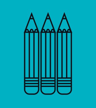 çizgi film üç kalem okul tasarım