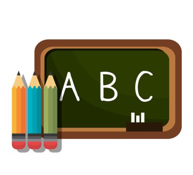 Yönetim Kurulu alfabe kalem tebeşir grafik izole