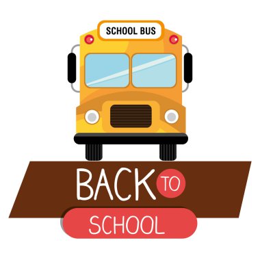 geri izole okul otobüsü sarı tasarım için