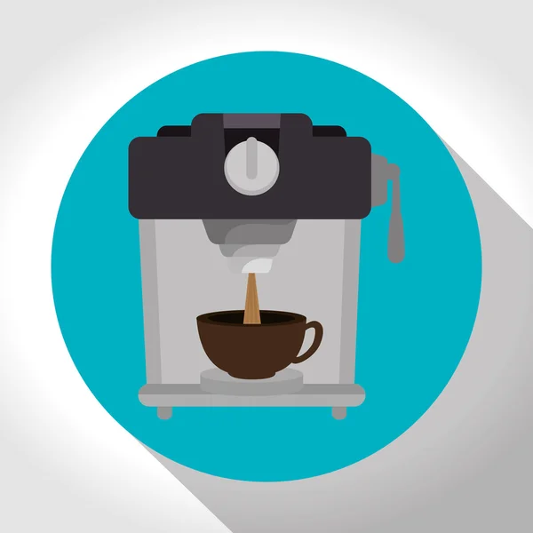 与图形杯咖啡机咖啡 — 图库矢量图片