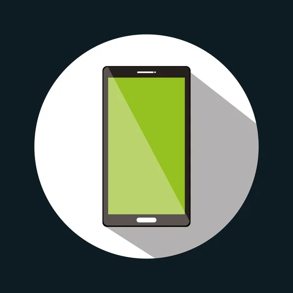Smartphone écran vert design graphique — Image vectorielle
