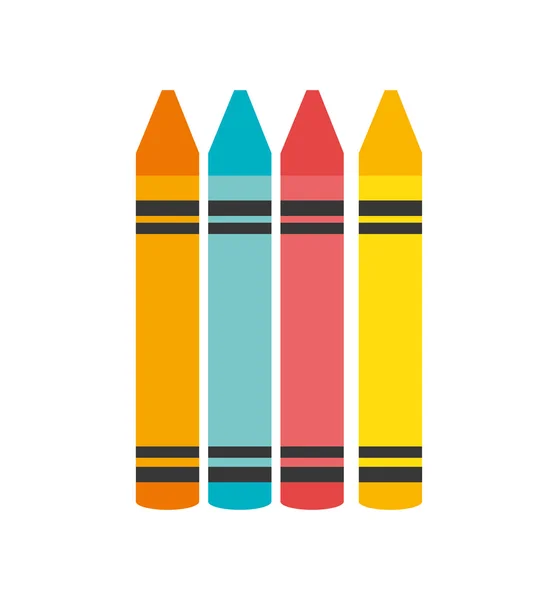 Crayolas icono imágenes de stock de arte vectorial | Depositphotos