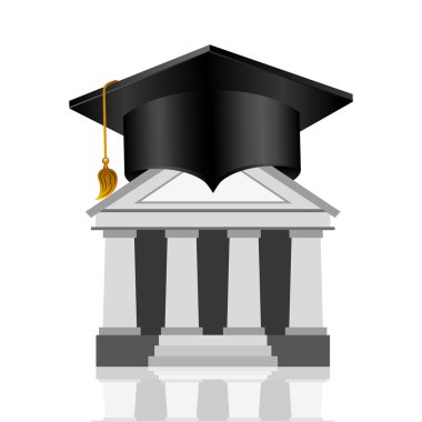 Mezuniyet okul amblemi simgesi