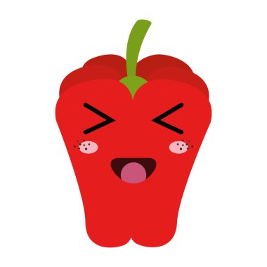 kırmızı biber kawaii çizgi film