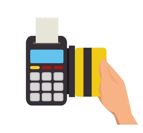 Cartão de crédito de dados design ícone dinheiro — Vetor de Stock