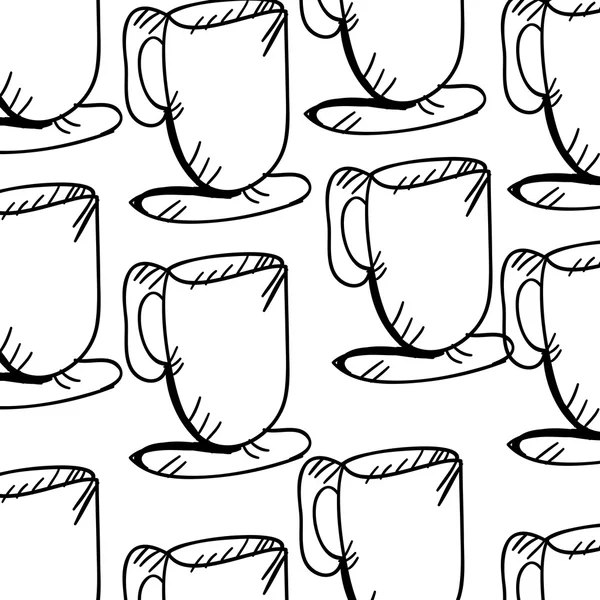 Kaffe mugg bakgrund — Stock vektor